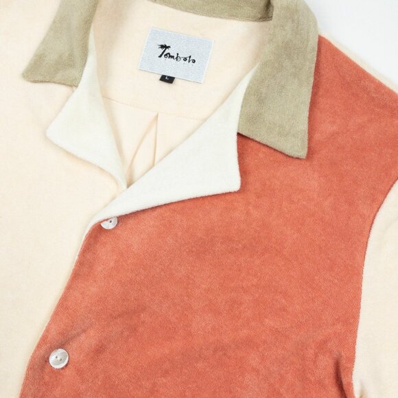 Tombolo Cabana Shirt Mens Large Gusanito Terry Clothing Tropical Graphic Pockets - Picture 6 of 11